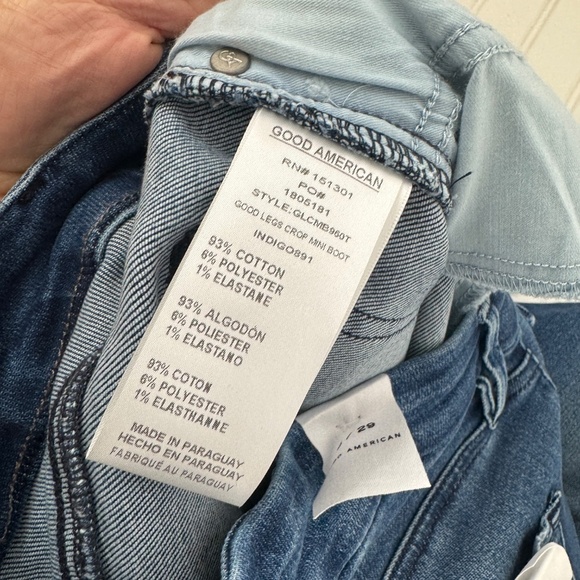 NEW Good American Good Legs Crop Mini Boot Size 8 - Picture 9 of 11